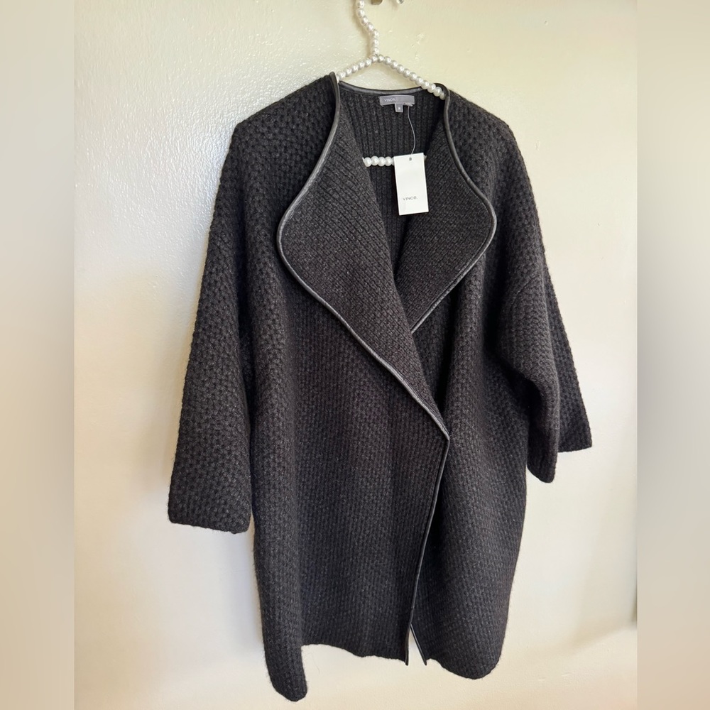 NWT Vince Wool Chunky Knit Cardigan Sweater